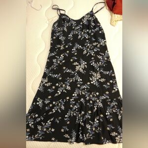 Floral Black and Blue Women's Skirt